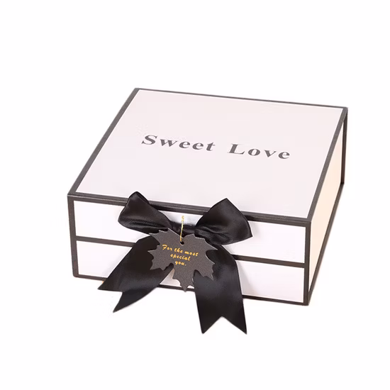 리본 아기 스킨 케어 제품 향수 종이 포장 상자와 도매 생일 파티 크리스마스 휴대용 선물 상자